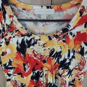 Vintage Laura Ashley Colorful Babydoll Dress